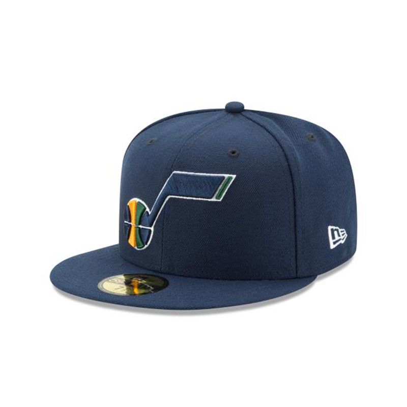 NBA Utah Jazz Team Color 59Fifty Fitted (VVT8210) - Blue New Era Caps